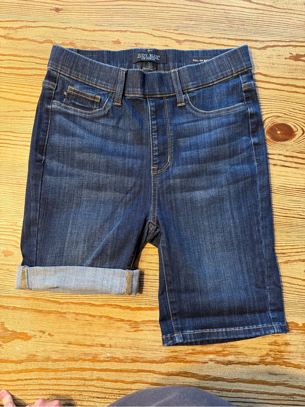Judy Blue Indigo Blue Pull-On Denim Shorts